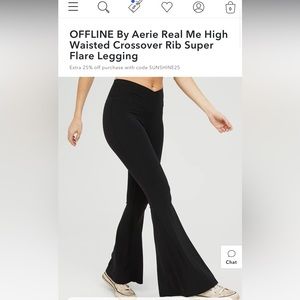 Aerie OFFLINE super flare leggings